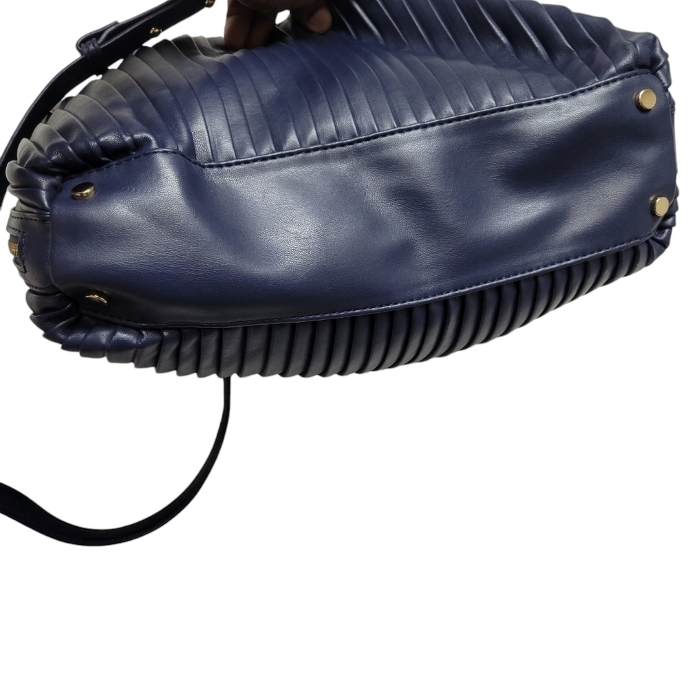 Alfani Faux Leather Hobo Bag Women’s. Color Blue. Size Large. New Without Tag - Picture 7 of 8